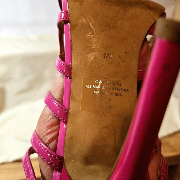 GUESS - Pink strappy Stiletto - size 8 - lightly worn, great condition - Picture 4 of 4